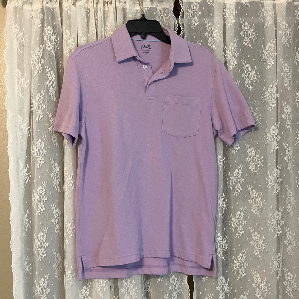Izod Saltwater Polo lilac size small
